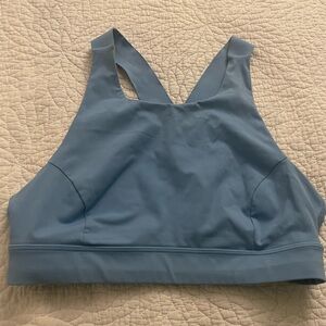 Womens Lululemon Sports Bra T-back Blue  Size 10 as is